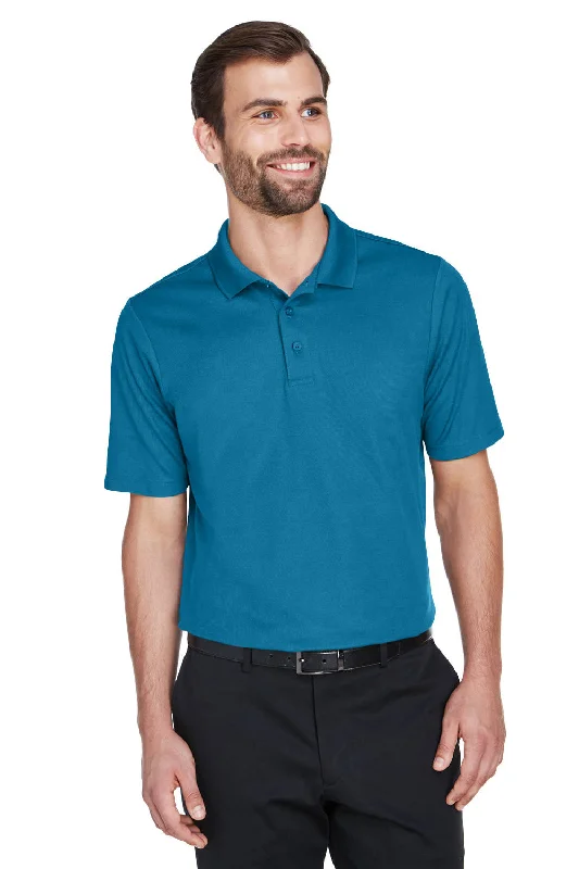 High Street Fashion Devon & Jones Mens CrownLux Performance Moisture Wicking Short Sleeve Polo Shirt - Dark Teal Blue High Street Fashion Devon & Jones Mens CrownLux Performance Moisture Wicking Short Sleeve Polo Shirt - Dark Teal Blue