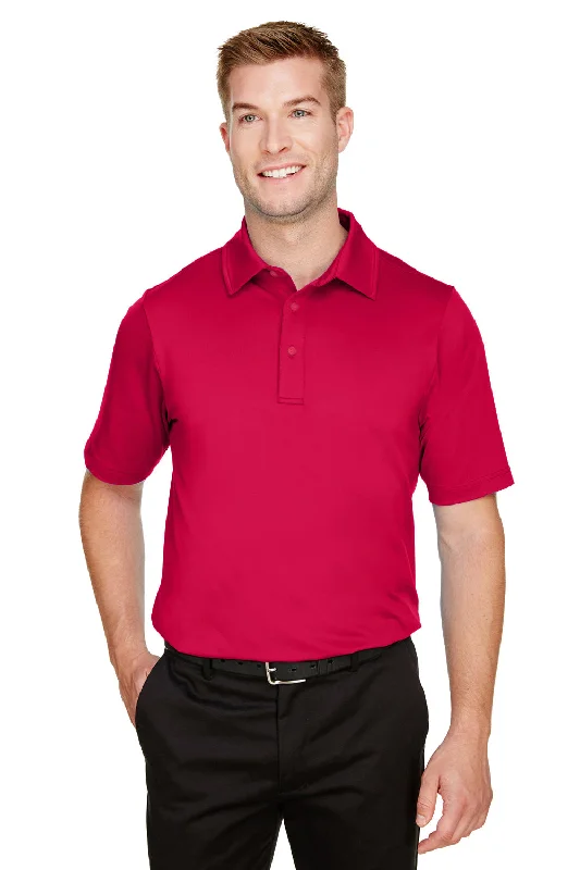 Street Fashion Devon & Jones Mens CrownLux Range Flex Performance Moisture Wicking Short Sleeve Polo Shirt - Red Street Fashion Devon & Jones Mens CrownLux Range Flex Performance Moisture Wicking Short Sleeve Polo Shirt - Red