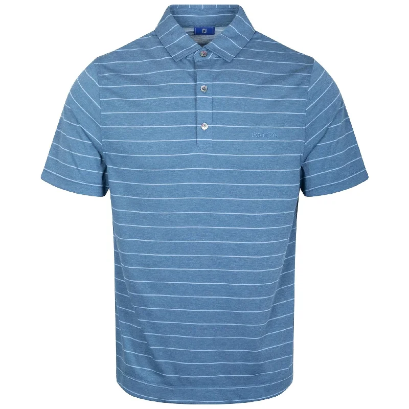 Spiritual Vitality DriRelease Athletic Fit Open Stripe Polo Heather Storm/River Rock - AW24