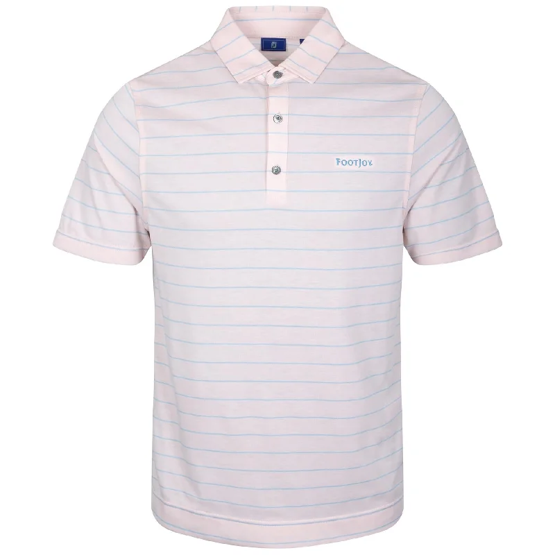 Comfortable And Versatile DriRelease Athletic Fit Open Stripe Polo Shell Pink/Blue Haze - AW24