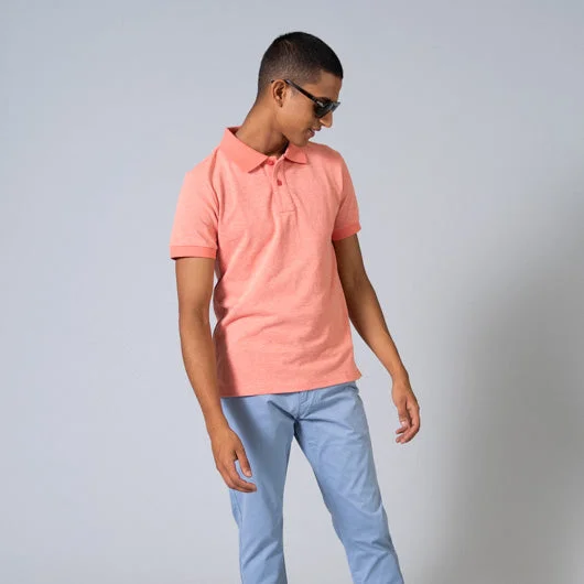 Celebrity Style Flamingo Fancy Pink Cotton Polo T-Shirt