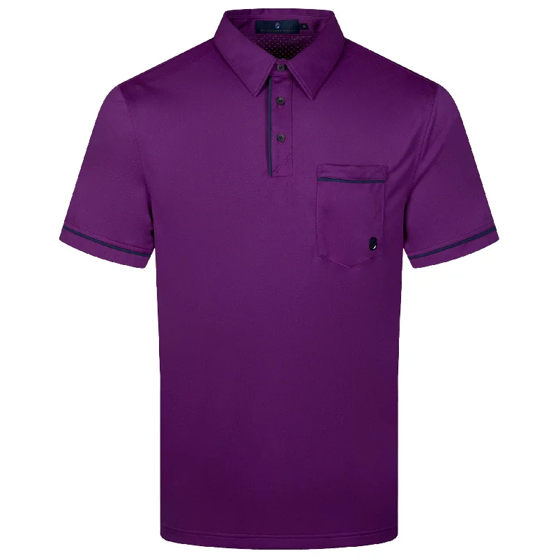 Loose Fit Garde Polo Grape - AW23