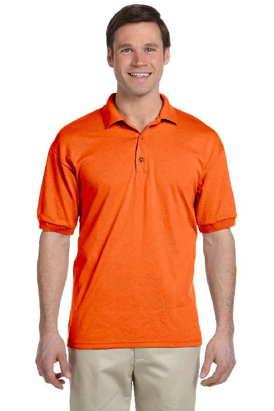 Beautiful Romance Gildan Mens DryBlend Moisture Wicking Short Sleeve Polo Shirt - Orange