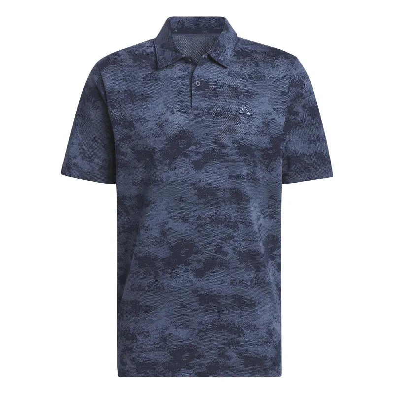 Effortless Outfits Go-To Printed Mesh Polo Collegiate Navy - SS24