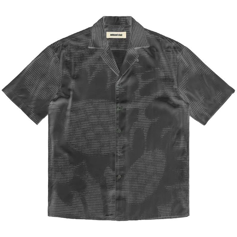 Fresh And Natural Hacker Open Collar Shirt Black - SS23