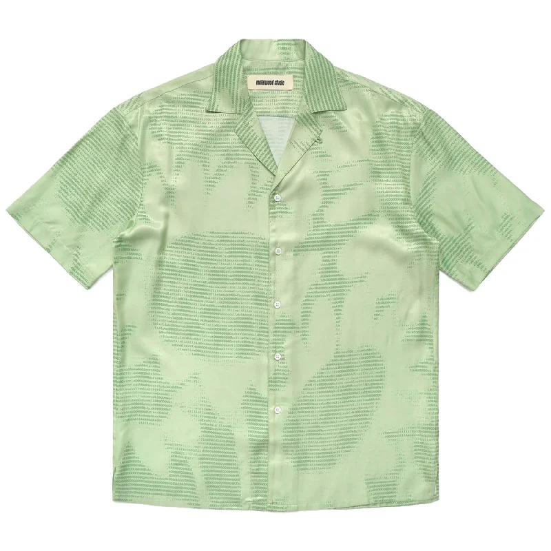 Free And Casual Hacker Open Collar Shirt Kiwi - SS23