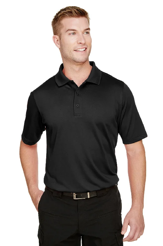 Trends Harriton Mens Advantage Performance Moisture Wicking Short Sleeve Polo Shirt - Black Trends Harriton Mens Advantage Performance Moisture Wicking Short Sleeve Polo Shirt - Black