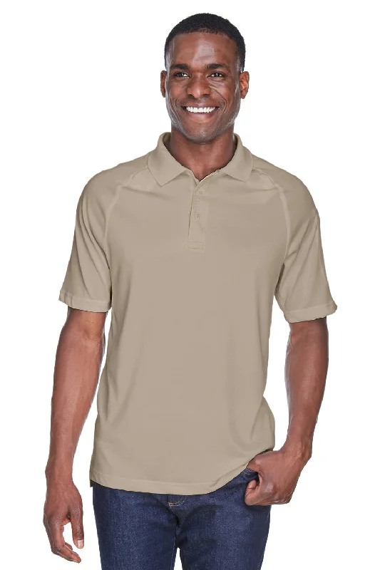 Classic Series Harriton Mens Advantage Tactical Moisture Wicking Short Sleeve Polo Shirt - Desert Khaki Classic Series Harriton Mens Advantage Tactical Moisture Wicking Short Sleeve Polo Shirt - Desert Khaki