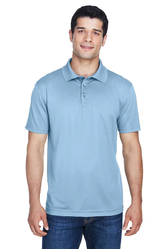 High-end Customization Harriton Mens Polytech Moisture Wicking Short Sleeve Polo Shirt - Light Blue High-end Customization Harriton Mens Polytech Moisture Wicking Short Sleeve Polo Shirt - Light Blue