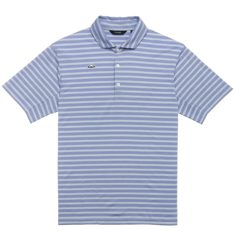 High-end Design Hudson Recycled Vintage Stripe Polo Coastal Blue - 2024