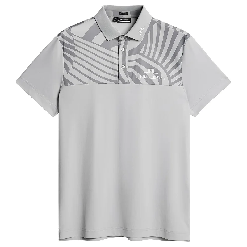 Fresh And Fashionable Jeff Regular Fit TX Jersey Tour Polo Light Grey - SU24