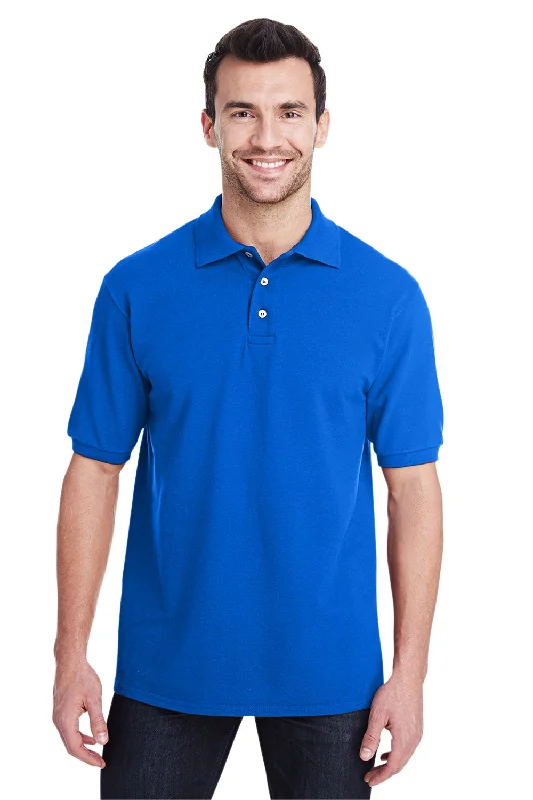 Personalized Series Jerzees Mens Short Sleeve Polo Shirt - Royal Blue