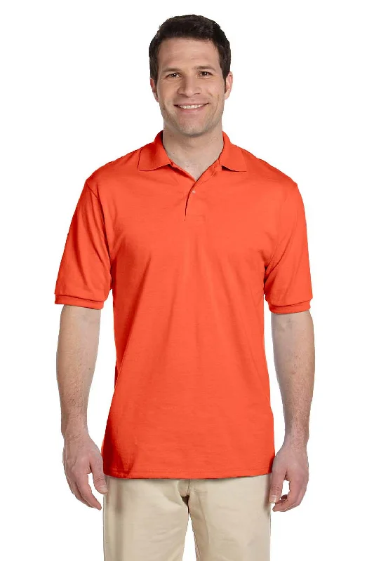 Versatile Style Jerzees Mens SpotShield Stain Resistant Short Sleeve Polo Shirt - Burnt Orange Versatile Style Jerzees Mens SpotShield Stain Resistant Short Sleeve Polo Shirt - Burnt Orange