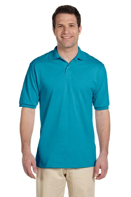 Elegant Style Jerzees Mens SpotShield Stain Resistant Short Sleeve Polo Shirt - California Blue Elegant Style Jerzees Mens SpotShield Stain Resistant Short Sleeve Polo Shirt - California Blue