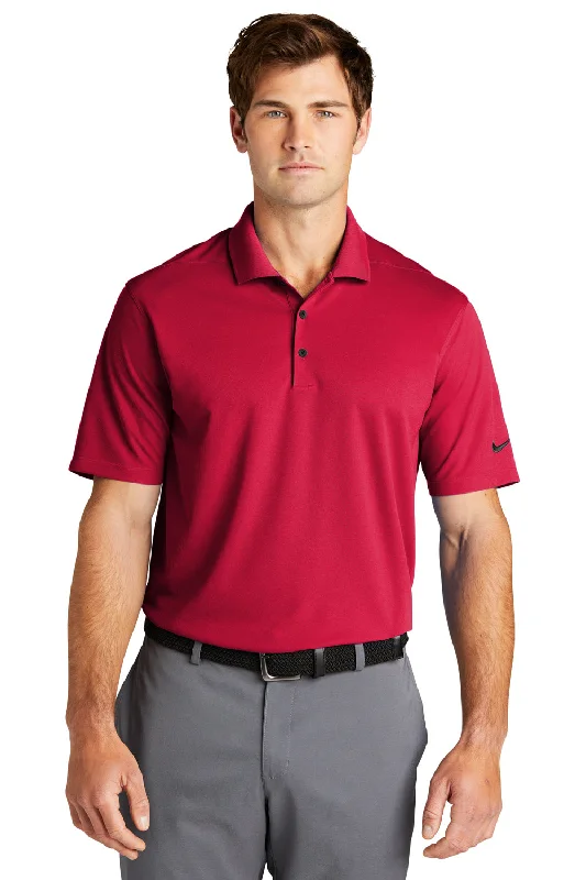 Casual Chic Looks Nike Mens Dri-Fit Moisture Wicking Micro Pique 2.0 Short Sleeve Polo Shirt - University Red Casual Chic Looks Nike Mens Dri-Fit Moisture Wicking Micro Pique 2.0 Short Sleeve Polo Shirt - University Red