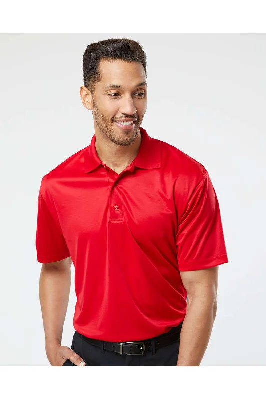 Energy Wear Paragon Mens Sebring Performance Moisture Wicking Short Sleeve Polo Shirt - Deep Red Energy Wear Paragon Mens Sebring Performance Moisture Wicking Short Sleeve Polo Shirt - Deep Red