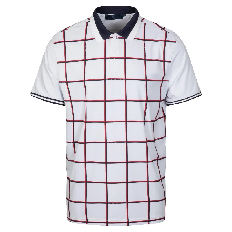 Cozy Dress Platt Polo Bright White Grid - SS24