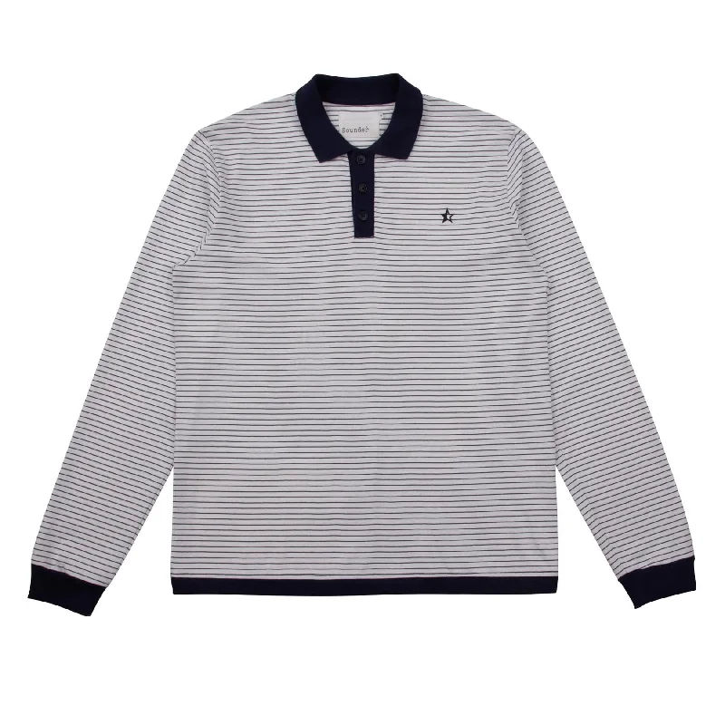 Bright Colors Play Well LS Polo Light Grey Melange - 2024