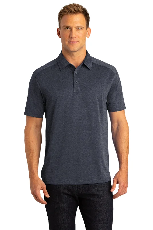 Warm Comfort Port Authority Mens Digi Heather Performance Moisture Wicking Short Sleeve Polo Shirt - Dark Grey Warm Comfort Port Authority Mens Digi Heather Performance Moisture Wicking Short Sleeve Polo Shirt - Dark Grey