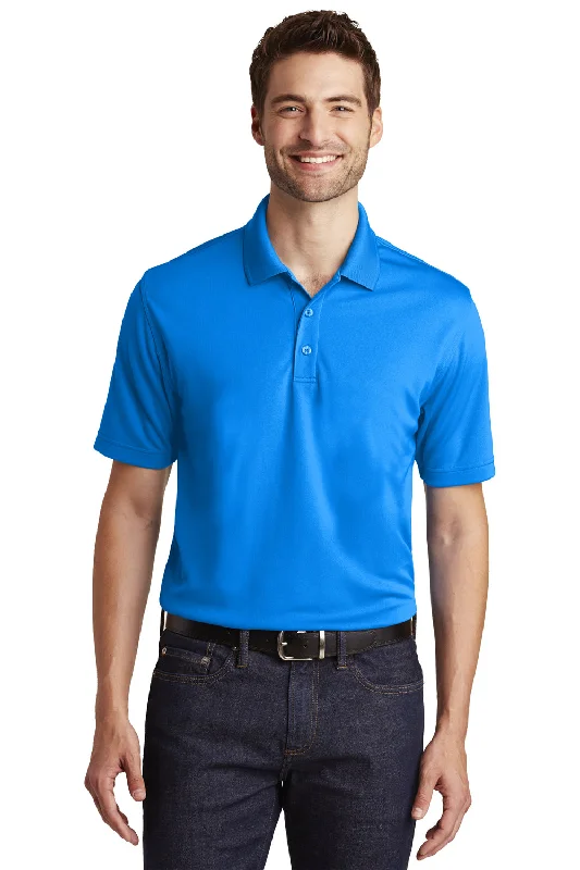 Soft Casuals Port Authority Mens Dry Zone Moisture Wicking Short Sleeve Polo Shirt - Coastal Blue Soft Casuals Port Authority Mens Dry Zone Moisture Wicking Short Sleeve Polo Shirt - Coastal Blue