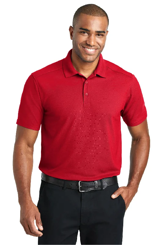 Body Design Port Authority Mens EZPerformance Moisture Wicking Short Sleeve Polo Shirt - Apple Red Body Design Port Authority Mens EZPerformance Moisture Wicking Short Sleeve Polo Shirt - Apple Red