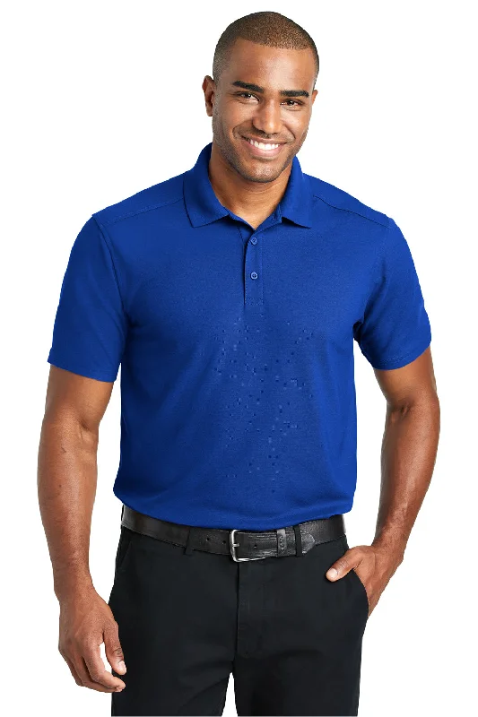 Classic Series Port Authority Mens EZPerformance Moisture Wicking Short Sleeve Polo Shirt - True Royal Blue Classic Series Port Authority Mens EZPerformance Moisture Wicking Short Sleeve Polo Shirt - True Royal Blue