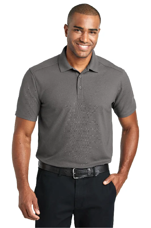 Comfortable Fashion Looks Port Authority Mens EZPerformance Moisture Wicking Short Sleeve Polo Shirt - Sterling Grey Comfortable Fashion Looks Port Authority Mens EZPerformance Moisture Wicking Short Sleeve Polo Shirt - Sterling Grey