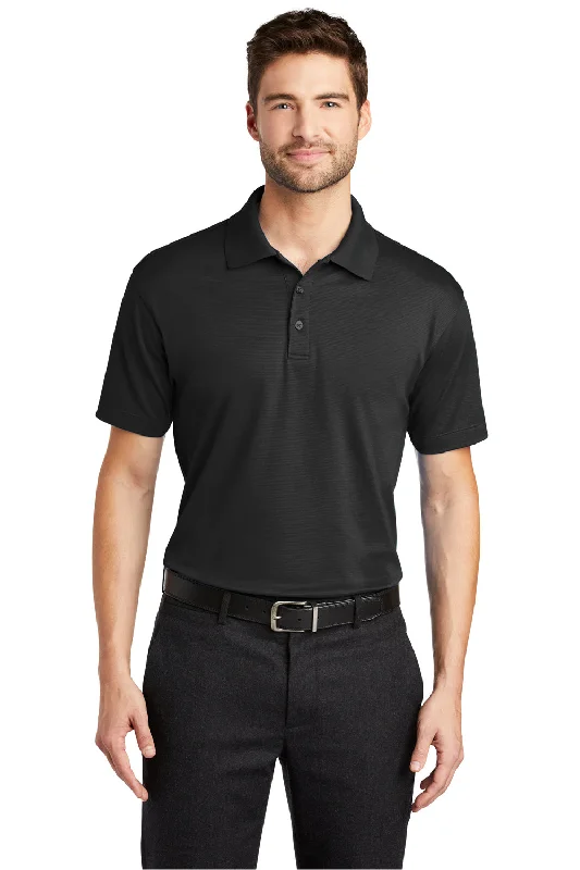 Fashion Elements Port Authority Mens Rapid Dry Moisture Wicking Short Sleeve Polo Shirt - Black Fashion Elements Port Authority Mens Rapid Dry Moisture Wicking Short Sleeve Polo Shirt - Black