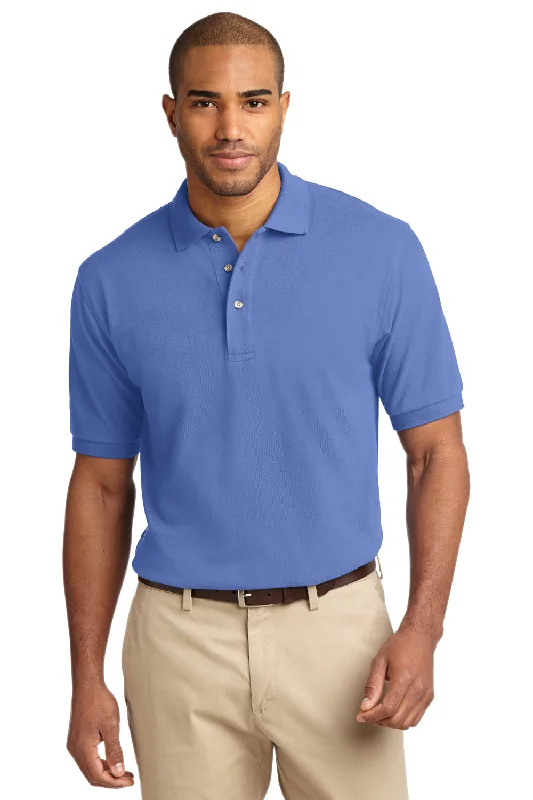 Versatile Casuals Port Authority Mens Shrink Resistant Short Sleeve Polo Shirt - Blueberry - Closeout Versatile Casuals Port Authority Mens Shrink Resistant Short Sleeve Polo Shirt - Blueberry - Closeout