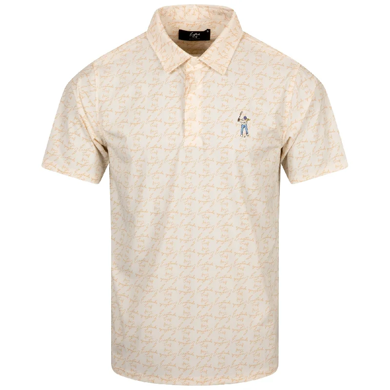 High-end Wear Snap Placket Polo Jet Stream Print - SU24