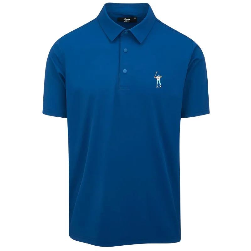 Soft Textures Snap Placket Polo True Navy - SU24
