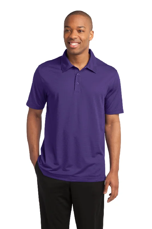 Fresh And Natural Sport-Tek Mens Active Mesh Moisture Wicking Short Sleeve Polo Shirt - Purple - Closeout Fresh And Natural Sport-Tek Mens Active Mesh Moisture Wicking Short Sleeve Polo Shirt - Purple - Closeout