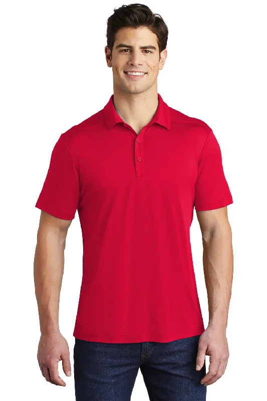 Weekend Comfort Sport-Tek Mens Moisture Wicking Short Sleeve Polo Shirt - True Red