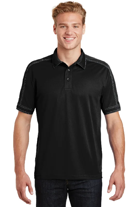 Effortless Style Sport-Tek Mens Sport-Wick Moisture Wicking Short Sleeve Polo Shirt - Black Effortless Style Sport-Tek Mens Sport-Wick Moisture Wicking Short Sleeve Polo Shirt - Black