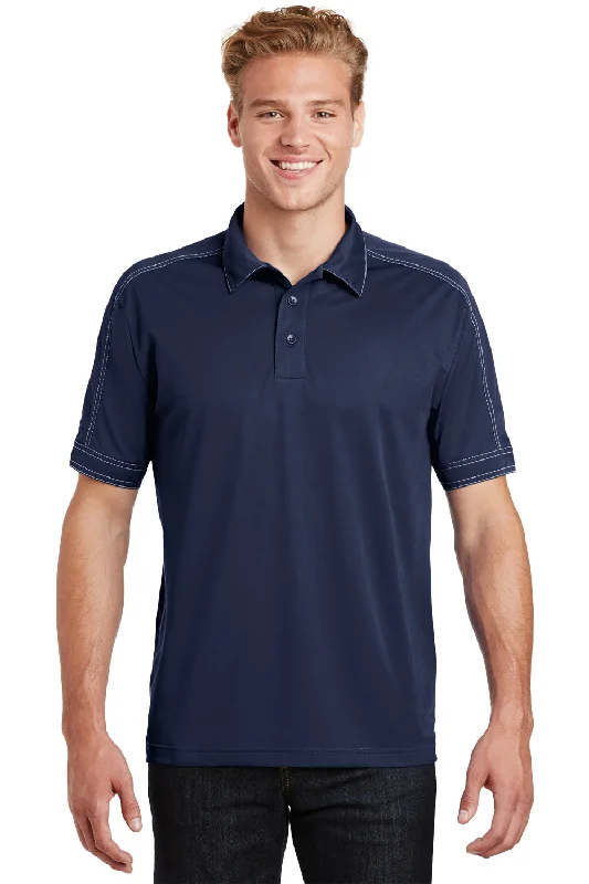 Designer Style Sport-Tek Mens Sport-Wick Moisture Wicking Short Sleeve Polo Shirt - True Navy Blue