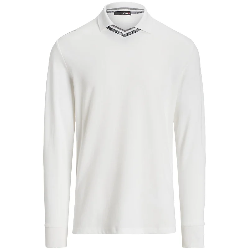 Easy-to-Wear Tailored Fit Stretch Pique Polo Shirt Ceramic White Multi - SS24