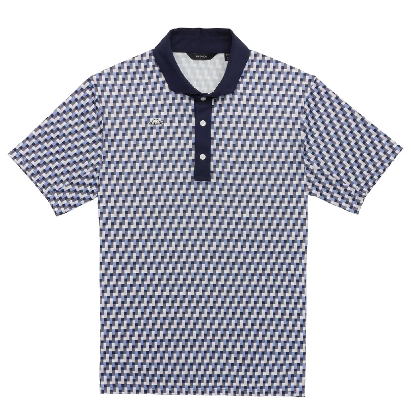 Luxury Fashion Taylor Recycled Tetris Polo Navy - 2024