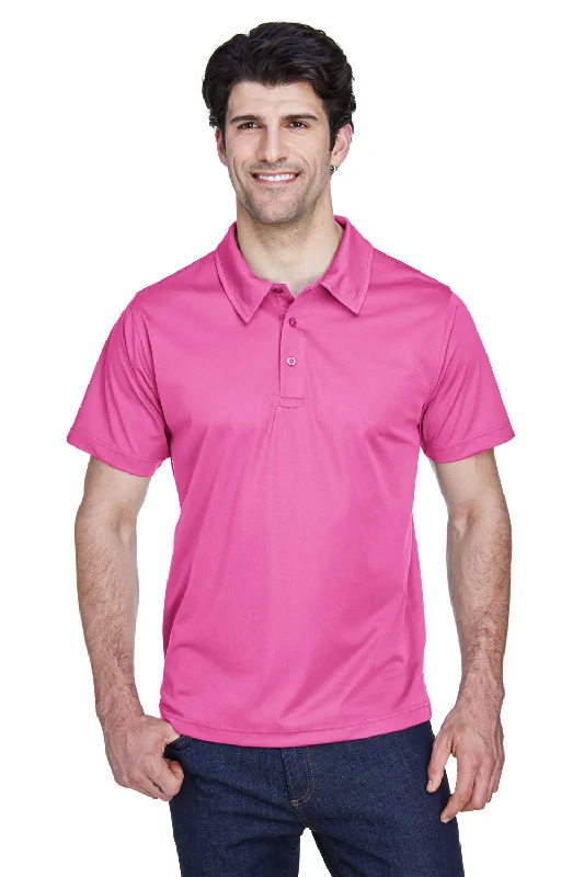 Soft Looks Team 365 Mens Command Performance Moisture Wicking Short Sleeve Polo Shirt - Charity Pink Soft Looks Team 365 Mens Command Performance Moisture Wicking Short Sleeve Polo Shirt - Charity Pink