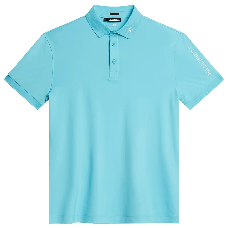 European Plan Tour Tech Regular Fit TX Jersey Polo Blue Curacao - SU24