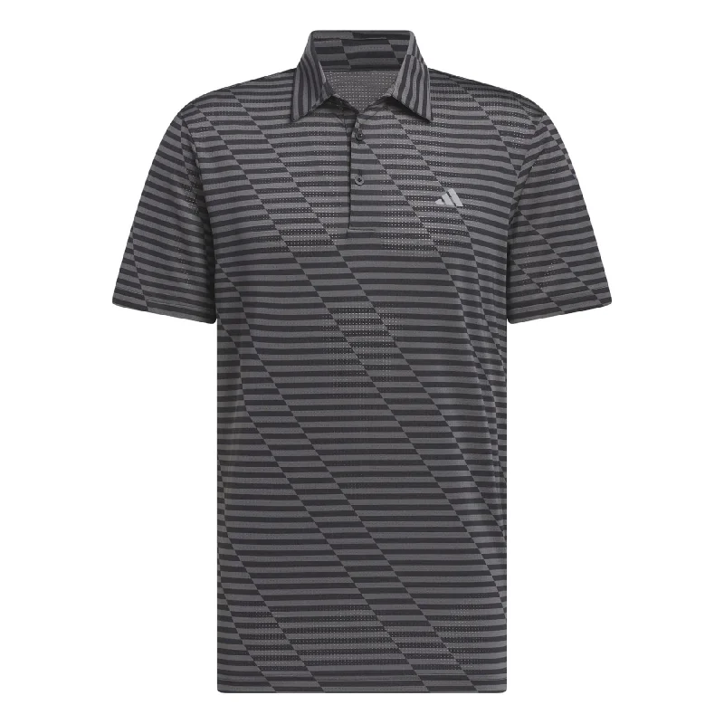 Soft Layers Ultimate365 Mesh Print Polo Black/Grey Five - SS24