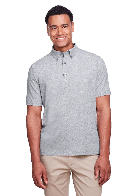 Stylish Casuals UltraClub Mens Lakeshore Performance Moisture Wicking Short Sleeve Polo Shirt - Heather Grey Stylish Casuals UltraClub Mens Lakeshore Performance Moisture Wicking Short Sleeve Polo Shirt - Heather Grey