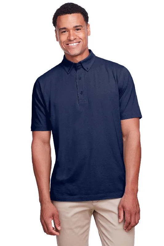 Easy Wear Chic UltraClub Mens Lakeshore Performance Moisture Wicking Short Sleeve Polo Shirt - Navy Blue Easy Wear Chic UltraClub Mens Lakeshore Performance Moisture Wicking Short Sleeve Polo Shirt - Navy Blue