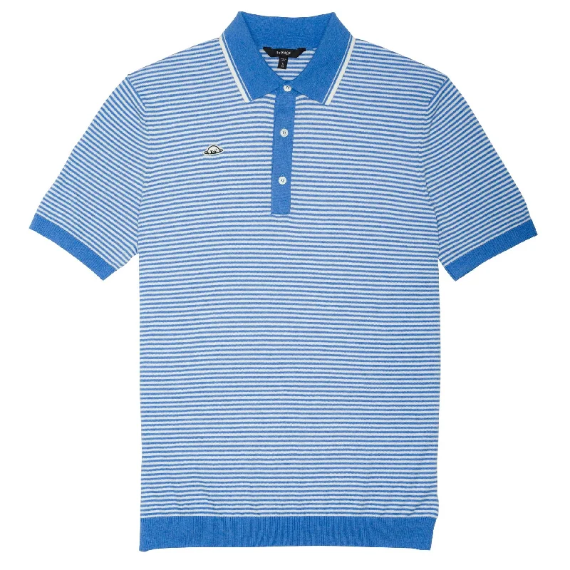 Bright Colors Union Recycled Rib Stripe Polo Regatta - 2024