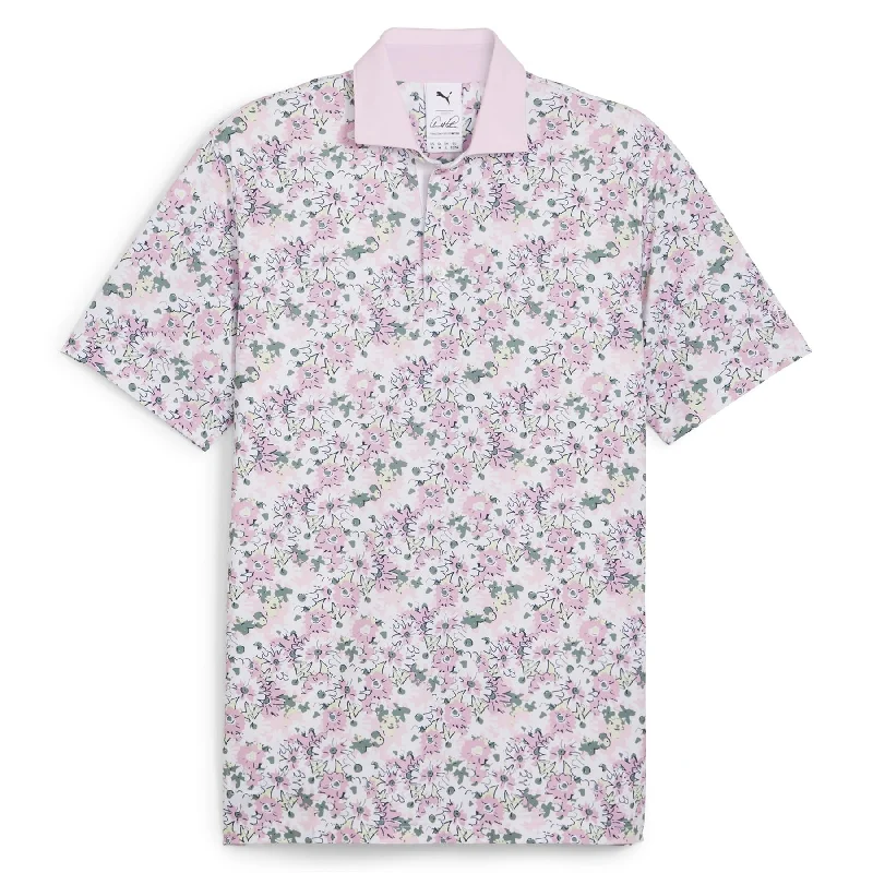 Soft Comfort X AP Floral Polo White Glow/Pale Pink - SS24
